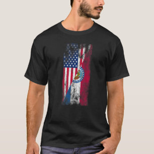Camiseta Usa Missouri Flags Estados Unidos Da América Misso