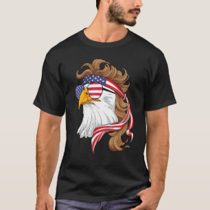 Camiseta Usa Mullet Eagle De Liberdade Em 4 De Julho Patrió