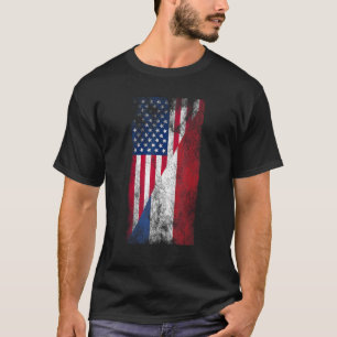 Camiseta USA Netherlands Flags Estados Unidos da América Du