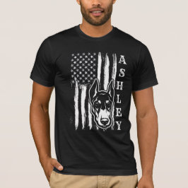 Camiseta USA Patriot Doberman Dog US Pet