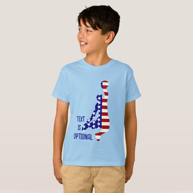 Camiseta USA Patriotic BASKETBALL (Frente Completa)