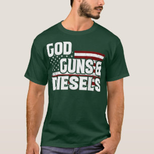 Camiseta USA Patriótico Deus Armas E Diesels Bandeira Ameri