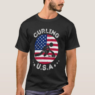 Camiseta USA Retro Curling Team Support USA Mixbles C