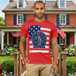 Camiseta USA Semiquincentenário 250 Anos de Liberdade Verme