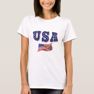 Camiseta USA Soccer Fan Jersey Mostra Bandeira Americana