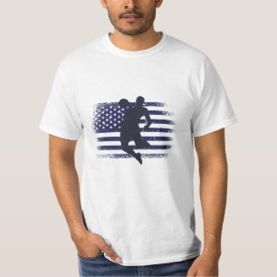 Camiseta USA Soccer Fan Jersey Mostra Bandeira Americana