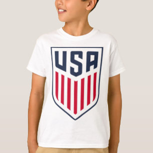 Camiseta Usa Soccer Frontck Crest Branco Usmnt Licenciado O