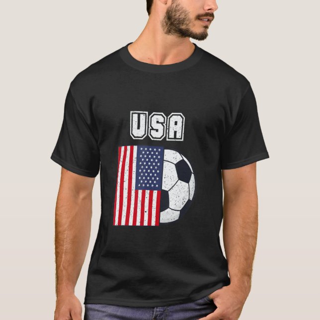 Camiseta Usa Soccer Team Flag (Frente)