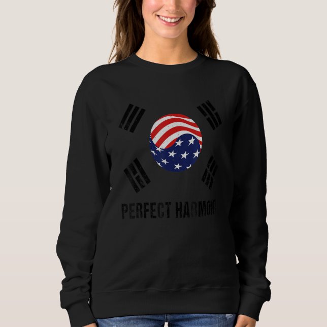 Camiseta USA South Korea Proud Korean American Perfect Harm (Frente)