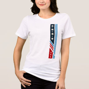 Camiseta USA Stars Stripes Gráfico T Shirt