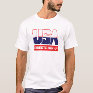 Camiseta USA Team Equestrian men mulheres esporte americano