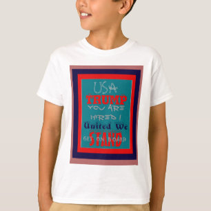 Camiseta USA Trump Você Está Cansado! Unidos, Vamos!