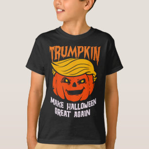 Camiseta Usa Trumpkin Faça o Halloween Ficar Ótimo Novament
