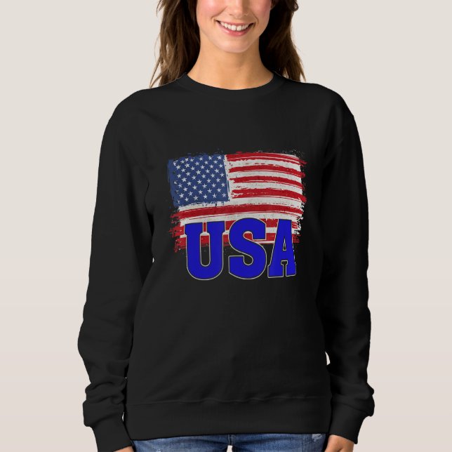 Camiseta USA US Flag Patriotic American (Frente)