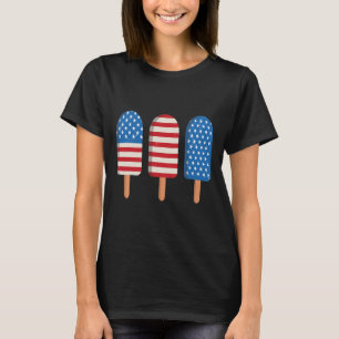 Camiseta Usa Vermelho Branco E Azul Retro 4 De Julho Americ
