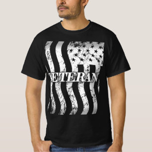 Camiseta USA Veteran - colheita branca