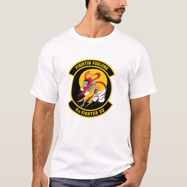 Camiseta USAF 4th Fighter Squadron "Fightin Fuujins" Emblem (Frente)