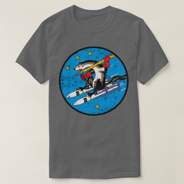 Camiseta USAF Wild Weasel Grunge Style (Frente do Design)