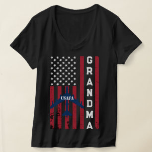 Camiseta Usafa Merch Orud Força Aérea Mãe Esposa Mãe Avó
