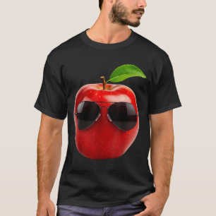 Camiseta Usando Sungles Fantasia de Amante de Frutas Engraç