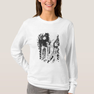 Camiseta Usando um arco na porta de Yven