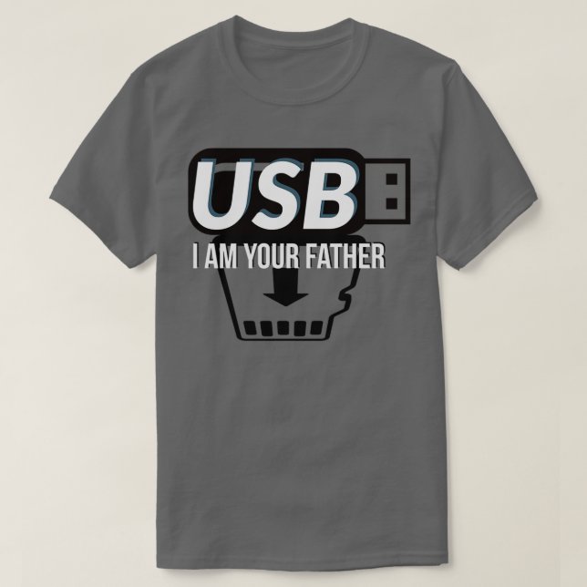 Camiseta usb eu sou seu pai Classic Copy 1 (Frente do Design)