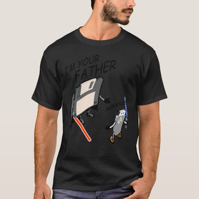 Camiseta Usb Eu sou seu pai engraçado (Frente)