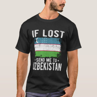 Camiseta Usbequistão Flag Souvenir - Se Perdido Me Enviar P