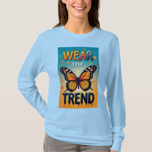 Camiseta Use a Tendência: Tipografia Colorida que Goteja