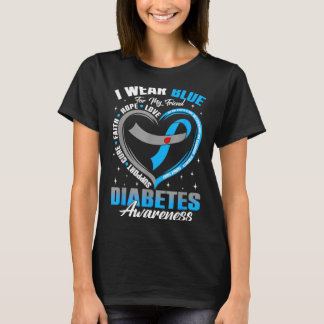 Camiseta Use azul para conscientização sobre diabetes do am