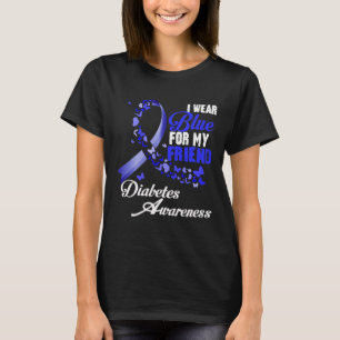 Camiseta Use Azul Pelo Meu Amigo T1d Conscientização do Dia