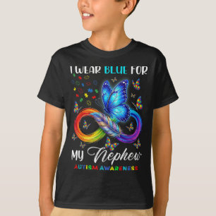 Camiseta Use Azul Pelo Tio Conscientização do Autismo Tia d