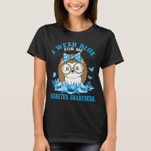 Camiseta Use Azul Por Doce Ourinho Flores Diabetes