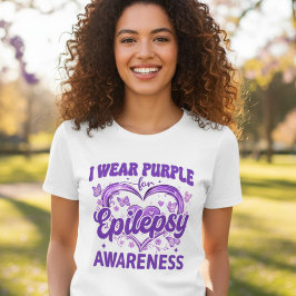 Camiseta Use Borboletas de Conscientização sobre Epilepsia