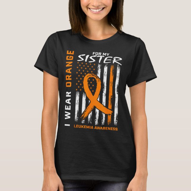 Camiseta Use Laranja Para Minha Irmã Conscientização da Leu (Frente)
