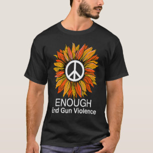 Camiseta Use Laranja Paz Girassol O Suficiente Acaba Violên