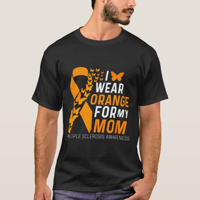 Camiseta Use Laranja pelas Mães com Esclerose Múltipla (Frente)