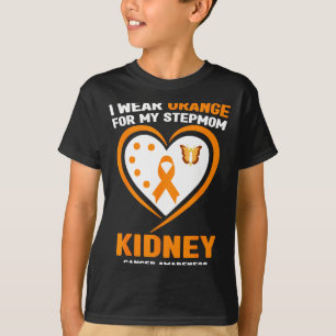 Camiseta Use laranja pelo conhecimento do câncer de rim da