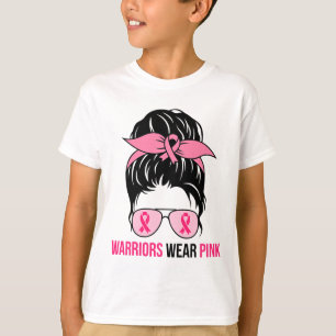 Camiseta Use Mãe de Cabelo Desgrenhado Rosa Conscientização