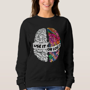 Camiseta Use-o ou Perca-o Cérebro Criativo e Analítico Esqu