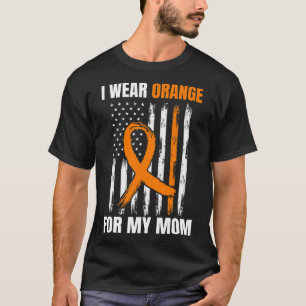 Camiseta Use Produtos Laranja Mãe Conscientização sobre Leu
