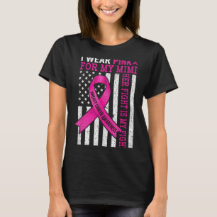 Camiseta Use rosa mimi luta contra o cancro da mama é lutap