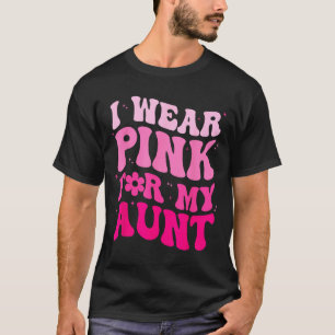Camiseta Use rosa para tia groovy câncer de mama mulheres c