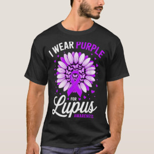 Camiseta Use Rosto de Borboleta Roxo Para Conscientização d