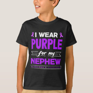 Camiseta Use roxo para conscientização do Alzheimer do sobr