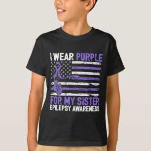 Camiseta Use roxo pela guerreira da conscientização sobre e