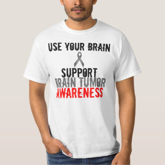 Camiseta use seu cérebro, consciência do tumor cerebral do