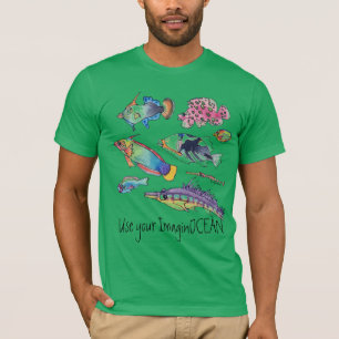 Camiseta Use seu ImaginOCEAN Fish