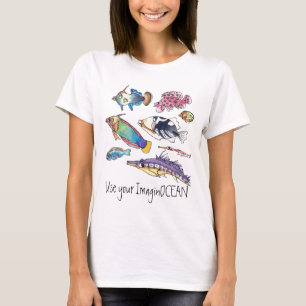 Camiseta Use seu ImaginOCEAN Fish