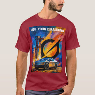 Camiseta Use Suas Ilusões Tesla Cybertruck Starship Grok